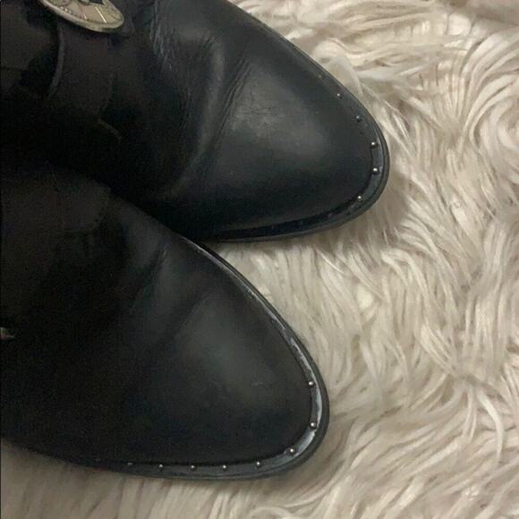 ASOS LEATHER BUCKLE BLACK BOOTS SIZE 5‎ - Picture 7 of 7